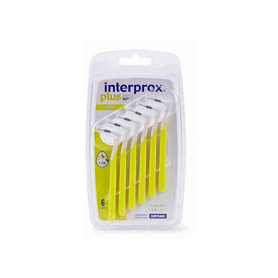 Зубной ершик InterProx Plus mini 1.1, желтый, 6 шт., диаметр щетинок 3 мм 