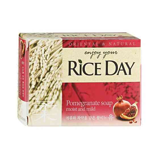 LION Мыло кусковое CJ Rice Day Экстракт граната и пиона, 100 г 