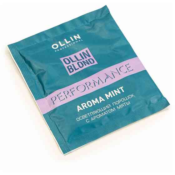 OLLIN Professional Осветляющий порошок с ароматом мяты Blond Perfomance Aroma Mint, 500 мл 