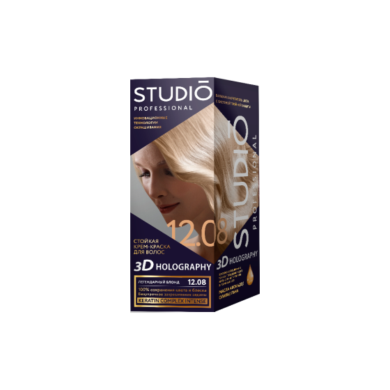 Essem Hair Studio Professional 3D Holography стойкая крем-краска для волос, 90.35 Кофе с молоком, 11 