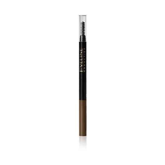 Eveline Cosmetics Карандаш для бровей Brow Multifunction, оттенок 02 dark brown 