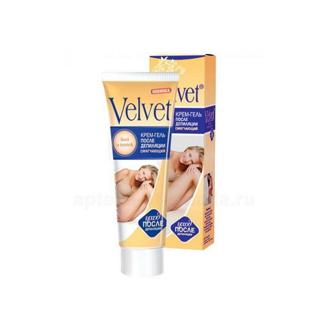 Velvet Крем-гель после депиляции смягчающий, алоэ и хлопок 100 мл 115 г  - изображение 3