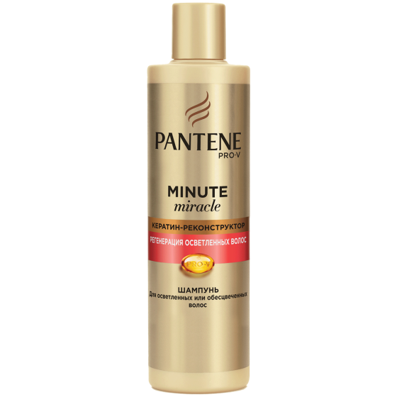 Pantene Pro-V шампунь-реконструктор Minute Miracle Регенерация осветленных волос, 270 мл 