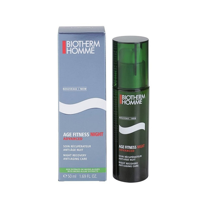 Biotherm Крем для лица ночной Homme Age Fitness Night Anti-Age, 50 мл/50 г  - изображение 1