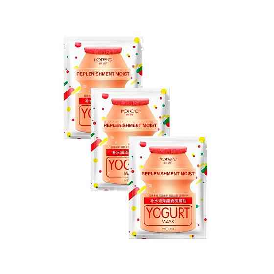 Rorec Питательная тканевая маска на основе молочного протеина Yogurt mask, 30 г 