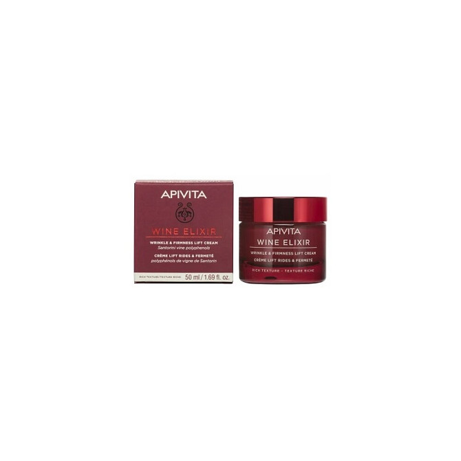 Apivita Крем-лифтинг Wine Elixir Wrinkle & Firmness Lift Cream Rich Texture, 50 мл  - изображение 2