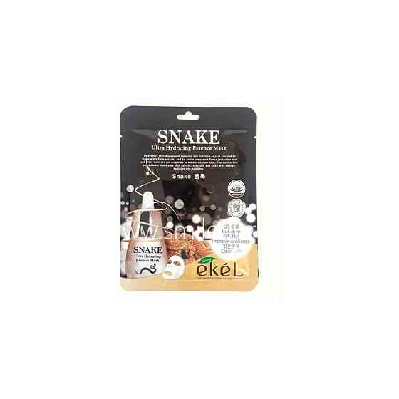 Ekel Тканевая маска с экстрактом змеиного яда Ekel Snake Ultra Hydrating Essence Mask 25 ml - 2 шт. 