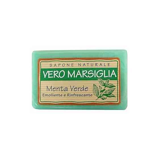 Nesti Dante Мыло кусковое Vero Marsiglia Green Mint, 150 г 