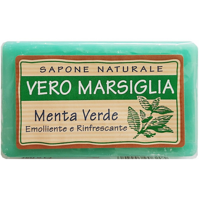 Nesti Dante Мыло кусковое Vero Marsiglia Green Mint, 150 г  - изображение 3