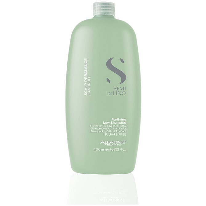 Alfaparf Milano шампунь для волос Semi Di Lino Scalp Rebalance Dandruff Purifying Low деликатный очи  - изображение 3