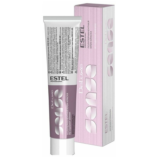 ESTEL Sense De Luxe полуперманентная крем-краска для волос, 6/0 темно-русый, 60 мл  - изображение 1