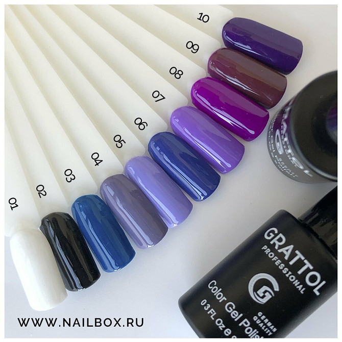 Grattol гель-лак для ногтей Color Gel Polish, 9 мл, rouge noir  - изображение 3