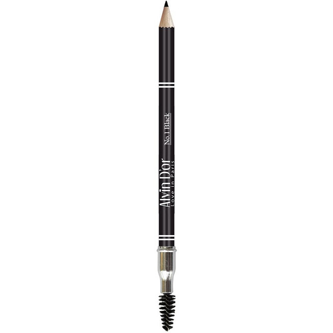 Alvin D'or Карандаш для бровей Professional Eyebrow, оттенок 1 black  - изображение 3