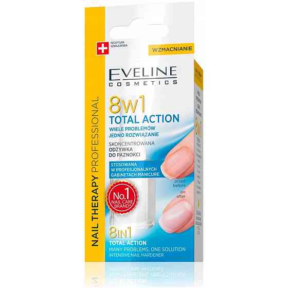 Eveline Cosmetics Средство для ухода 8 в 1 Total Action, 12 мл 