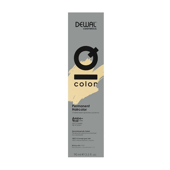 Dewal Cosmetics Краситель перманентный IQ COLOR, 9.44 Very light intense copper blonde, 90 мл  - изображение 2
