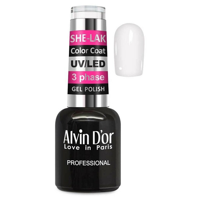 Alvin D'or Гель-лак She-Lak Color Coat, 8 мл, 3508  - изображение 2