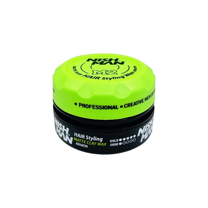 NISHMAN Глина Matte Clay Hair Styling Wax M2, 100 мл  - изображение 2