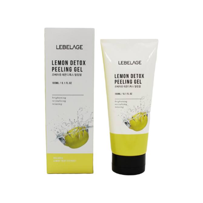 Lebelage Отшелушивающий гель Lemon Detox Peeling Gel, 180 мл  - изображение 1