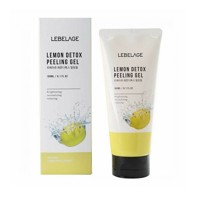 Lebelage Отшелушивающий гель Lemon Detox Peeling Gel, 180 мл  - изображение 2