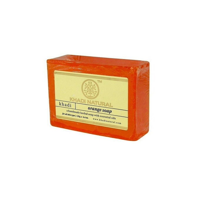 Khadi Natural Мыло кусковое Orange soap, 125 г  - изображение 2