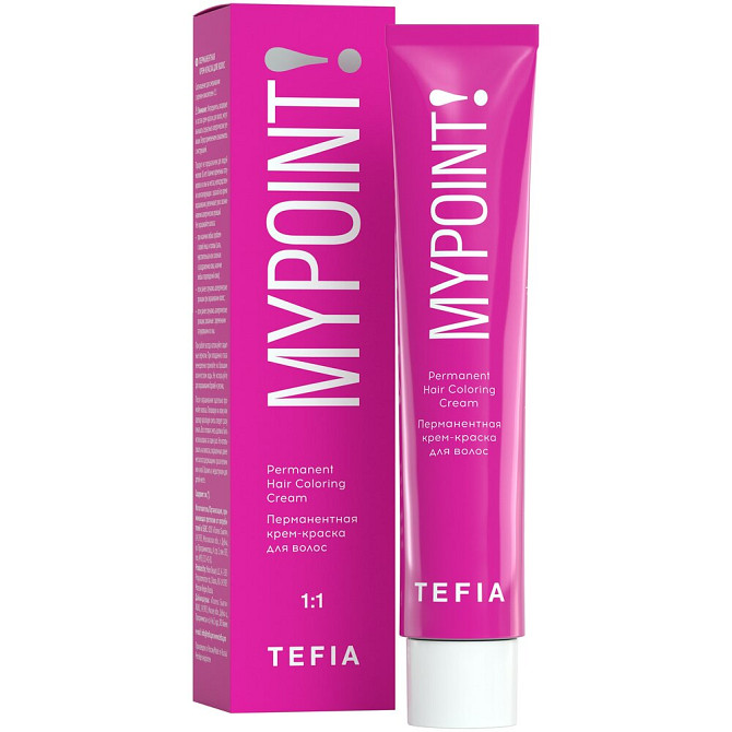 Tefia Mypoint Color перманентная крем-краска для волос, 10.3 экстра светлый блондин золотистый, 60 м  - изображение 1