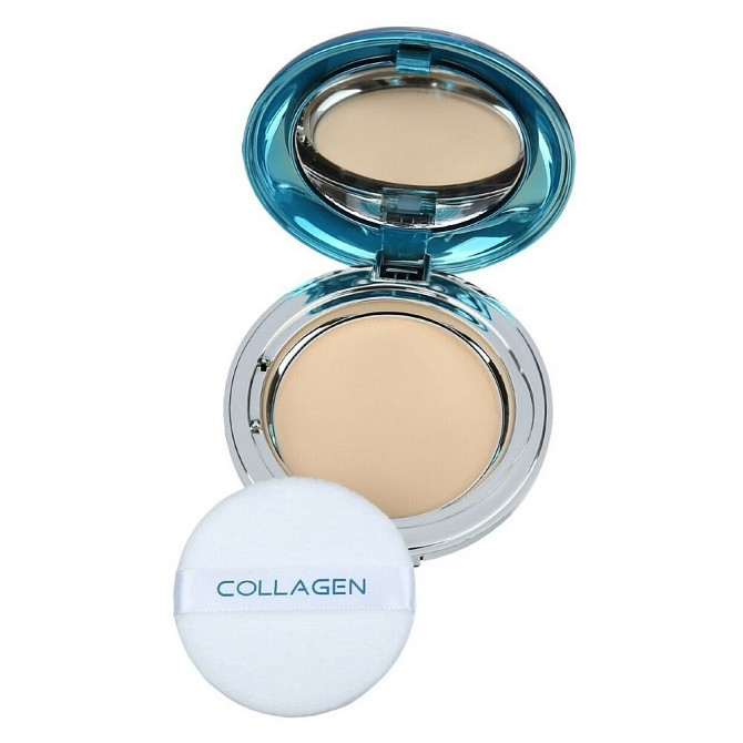 Enough Пудра компактная Collagen hydro moisture two way cake SPF25 PA++ 2 шт. 23 26 г  - изображение 1