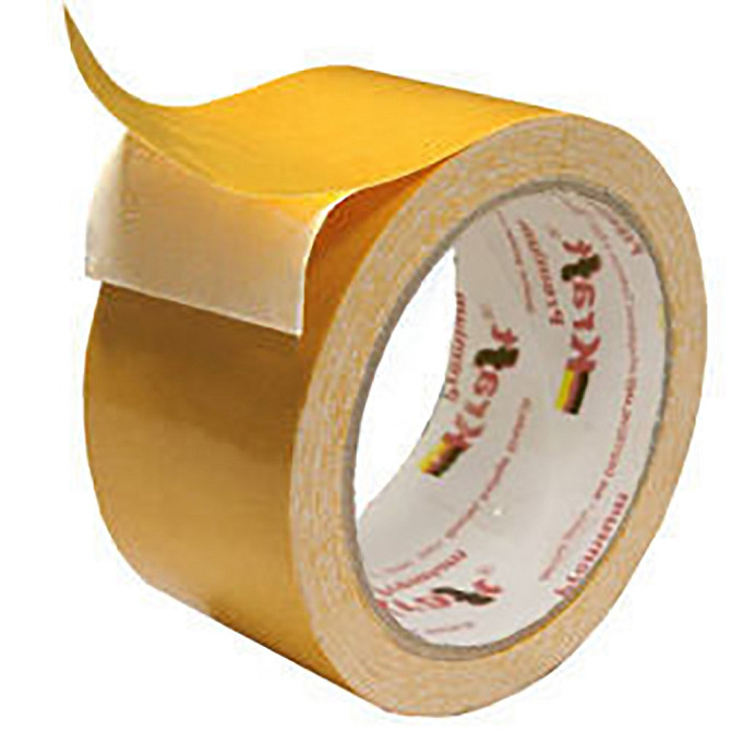 Двухсторонняя клейкая лента (Kraft Premium) на полипропиленовой основе 48мм/21 м Гатчина - изображение 1