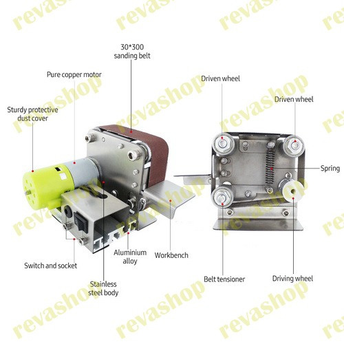 Ленточный гриндер мини шлифовальный станок Москва - изображение 2