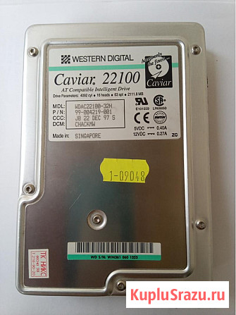 WD Caviar 22100 жесткий диск недорого продам Липецк - изображение 1