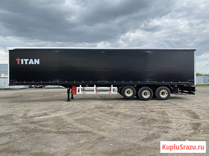 Шторный полуприцеп Titan, 3-х осный, объём 92 м3, пневма Челябинск - изображение 2