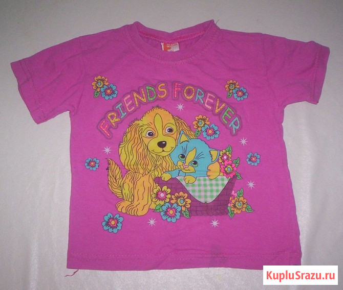 Футболка для девочки 4 штуки рост 98-104 Электросталь - изображение 1