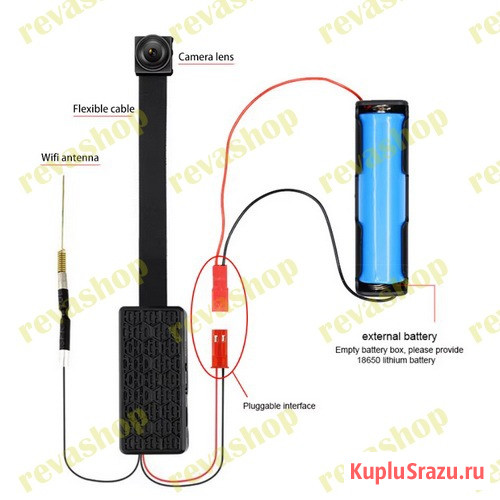 Портативная мини видеокамера 4K WiFi IP  - изображение 3