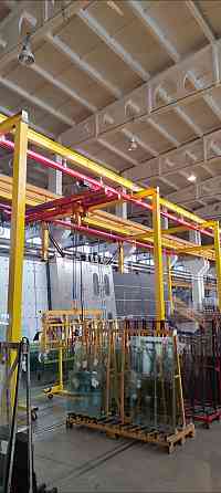 Монтаж крановой эстакады для мостового крана, кран-балки Красноярск