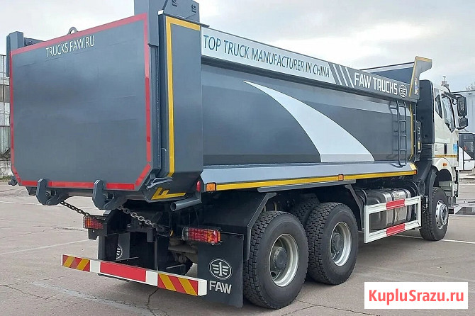 Самосвал FAW CA3250, кабина J6P, 6х4, 390 л.с., кузов U-образный, объём 21 м3 Челябинск - изображение 2