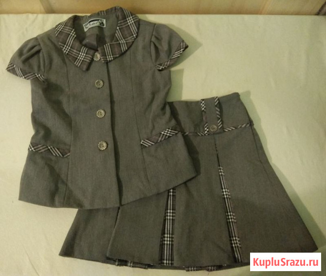 Форма школьная серая рост 128-134 Электросталь - изображение 1