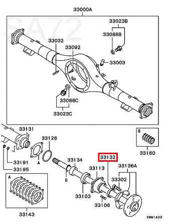 MB393719 Сальник задней полуоси Mitsubishi Москва