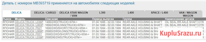 MB393719 Сальник задней полуоси Mitsubishi Москва - изображение 4