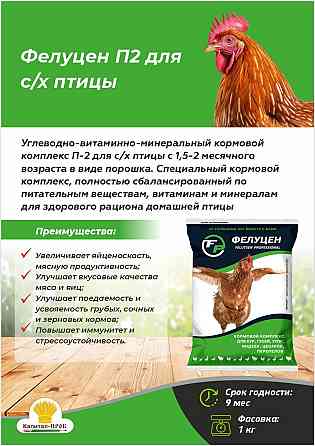 Фелуцен П2 для сельскохозяйственной птицы порошок, 1кг Балашиха