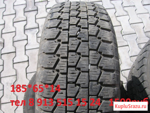 R14*175*70. Продам. DUNLOP. зимнее, 2016 год, б/у, одна покрышка. 1500 руб Красноярск - изображение 1