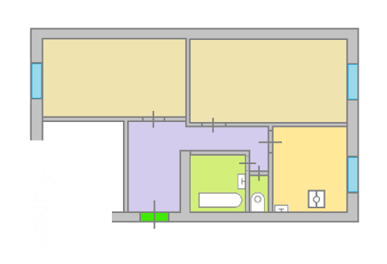 2-комнатная квартира, 60 м², 3/10 эт. на продажу в Москве Москва