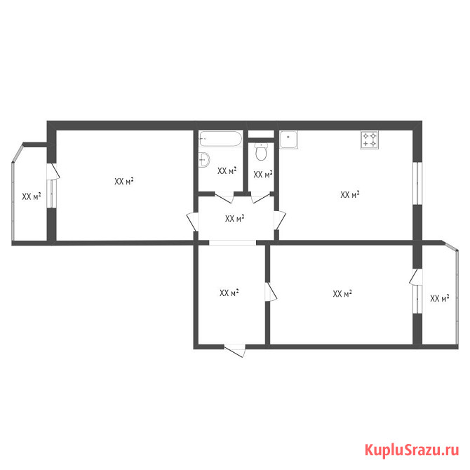 2-комнатная квартира, 66.7 м², 3/10 эт. на продажу в Тюмени Тюмень - изображение 5