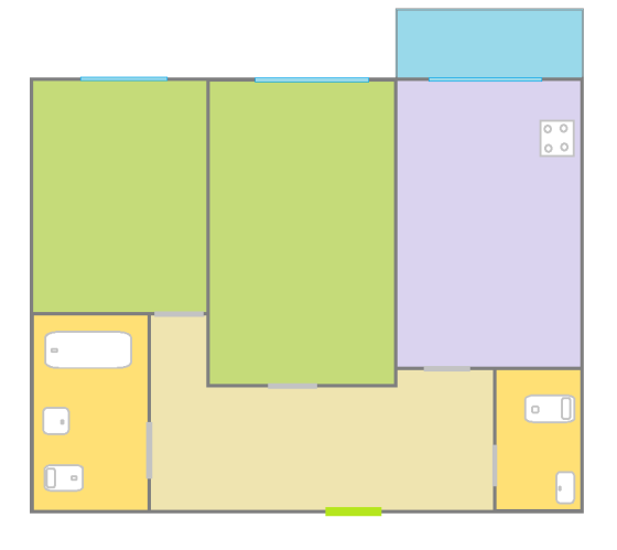 2-комнатная квартира, 58 м², 5/16 эт. на продажу в Москве Москва