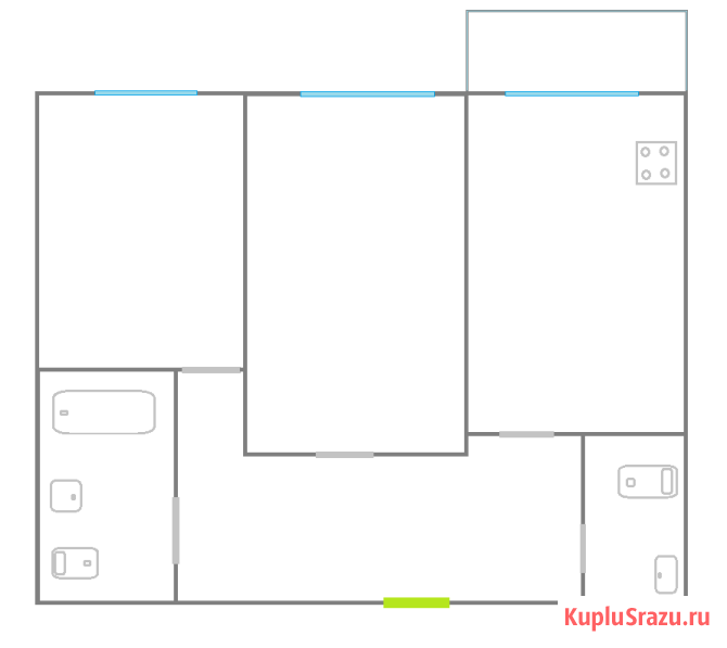 2-комнатная квартира, 58 м², 5/16 эт. на продажу в Москве Москва - изображение 5