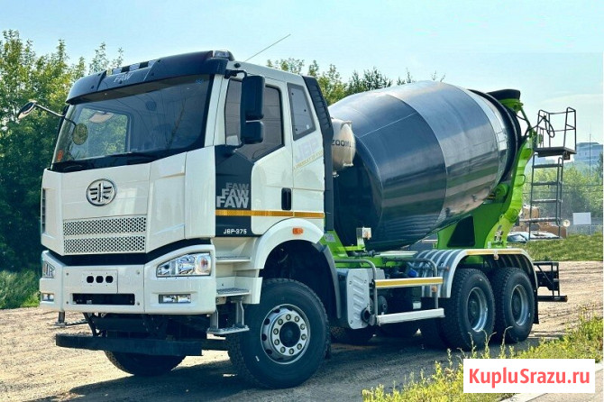 Автобетоносмеситель на шасси FAW CA3250, J6P, 6х4, объём бочки 10 м3 Челябинск - изображение 1