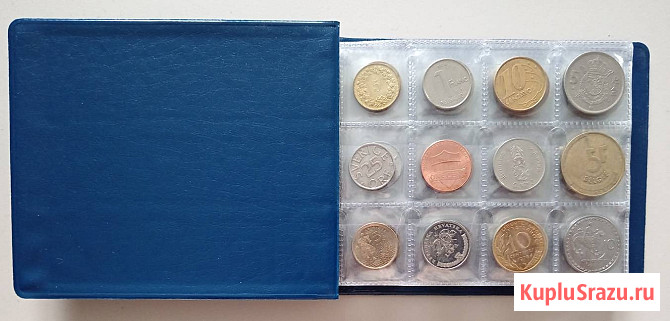 Коллекция иностранных монет мира без повторов 96 шт Дятьково - изображение 2