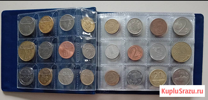 Коллекция иностранных монет мира без повторов 96 шт Дятьково - изображение 3