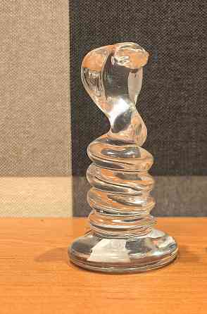 Сувенир статуэтка хрусталь Кобра Змея Гусевский хрустальный завод Электросталь