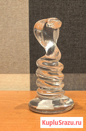 Сувенир статуэтка хрусталь Кобра Змея Гусевский хрустальный завод Электросталь - изображение 1