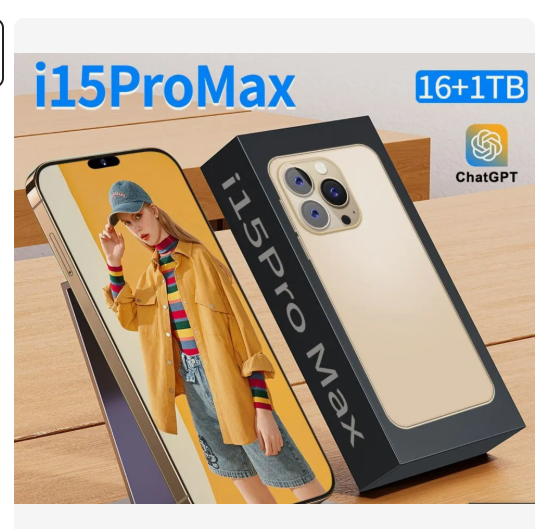 Смартфон Русский/I15 PRO MAX NEO 1024/16GB DUAL 5G/New/Android/играть/4Gдвижение 16/1 ТБ, черный нов Тула