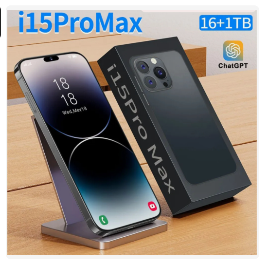 Смартфон Русский/I15 PRO MAX NEO 1024/16GB DUAL 5G/New/Android/играть/4Gдвижение 16/1 ТБ, черный нов Тула
